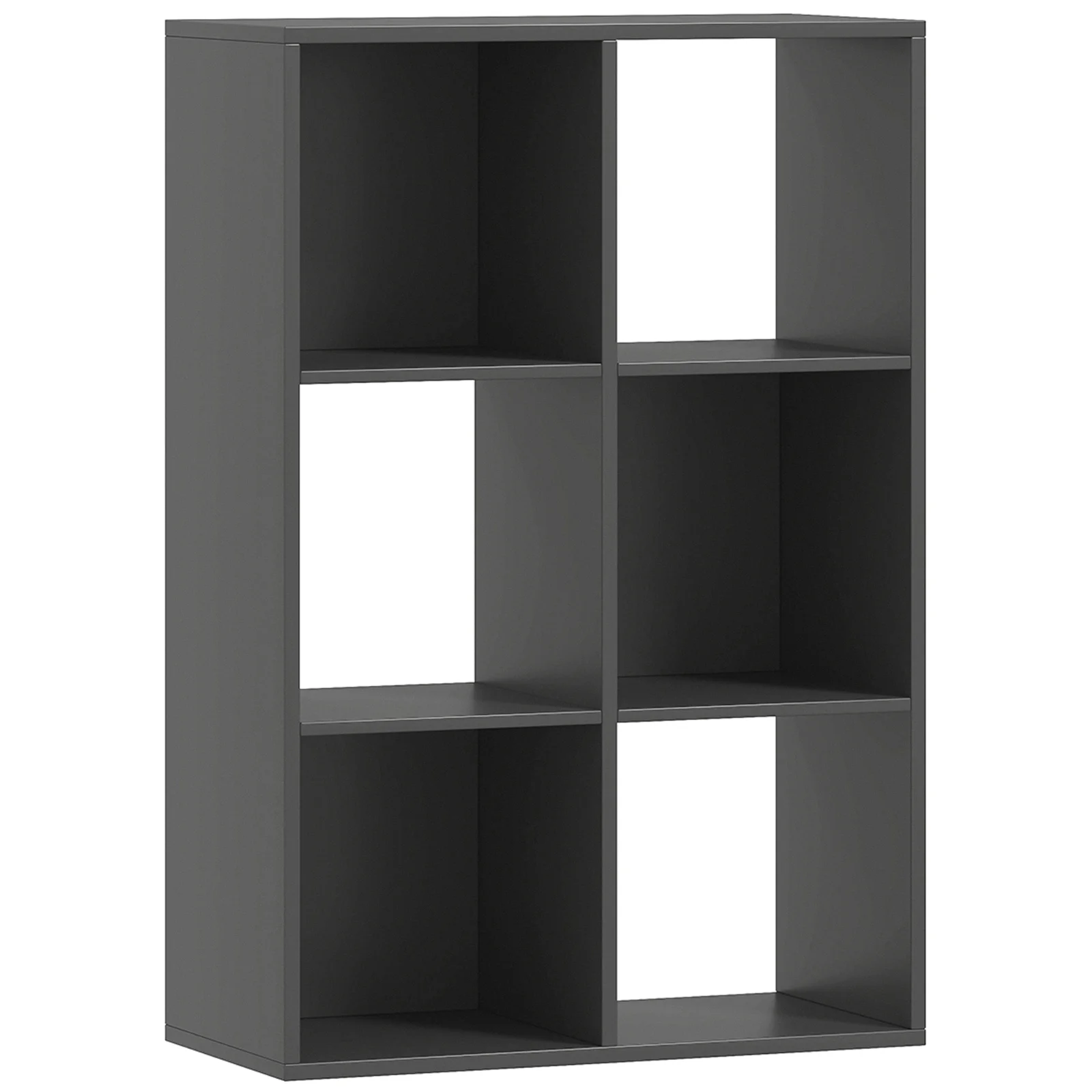 HOMCOM Bibliotecă Modernă Modulară cu 6 Compartimente din PAL, Maro | Aosom Romania HOMCOM Bibliotecă Modernă Modulară cu 6 Compartimente din PAL, Maro | Aosom Romania