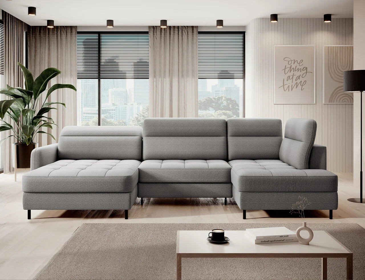 Coltar extensibil stanga 4 locuri ELTAP, LT-03MAN, Berrto, 306x165x100 cm, lemn/poliester, gri inchis Coltar extensibil stanga 4 locuri ELTAP, LT-03MAN, Berrto, 306x165x100 cm, lemn/poliester, gri inchis