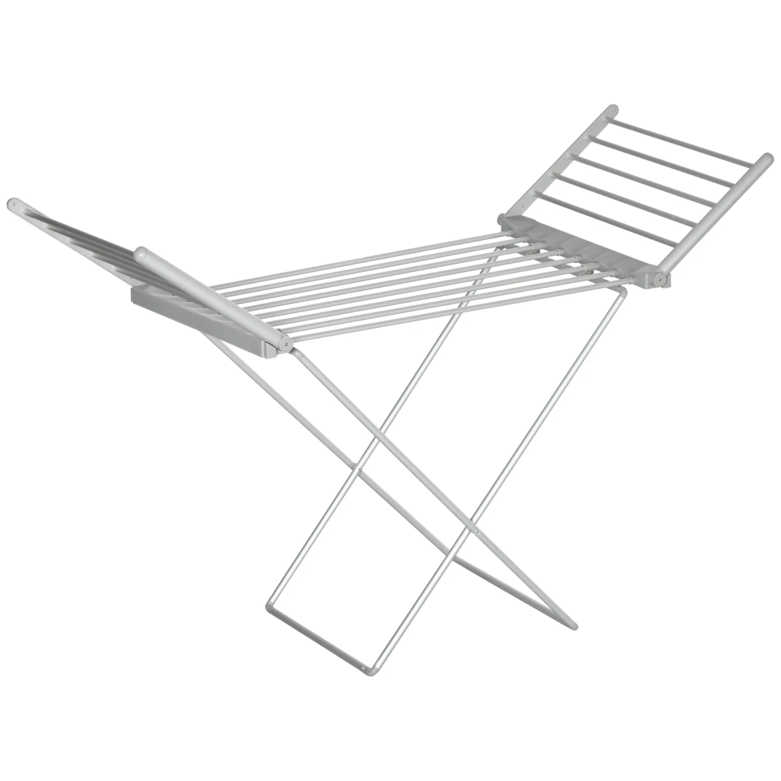 HOMCOM Uscător de Rufe Electric, Suport pentru Uscarea Rufelor cu Încălzire 45-55℃, 144x53x96 cm, Argintiu | Aosom Romania HOMCOM Uscător de Rufe Electric, Suport pentru Uscarea Rufelor cu Încălzire 45-55℃, 144x53x96 cm, Argintiu | Aosom Romania