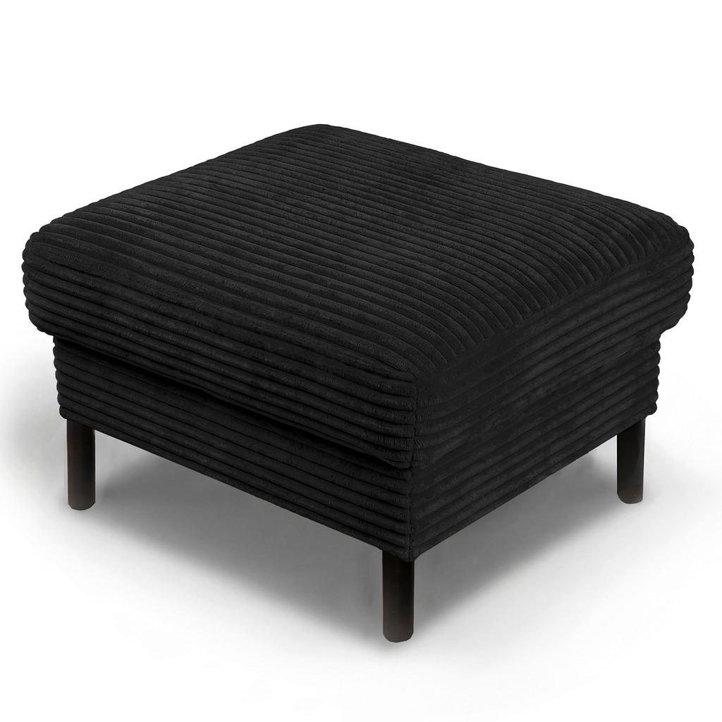 Taburet din textil, negru Taburet din textil, negru