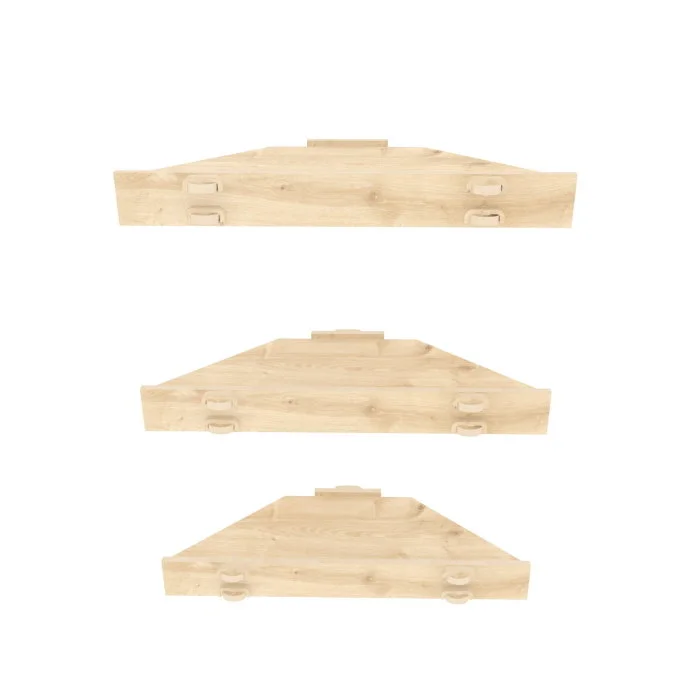 Raft suspendat EDIS, stejar, 39,4x14,5x5 cm