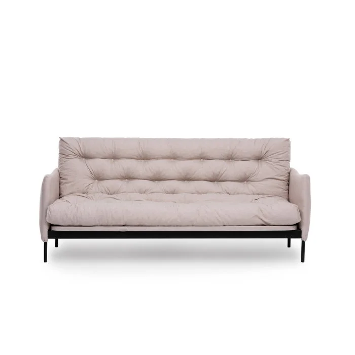 Canapea extensibila RENGE, 3 locuri, crem, 200x82x92 cm
