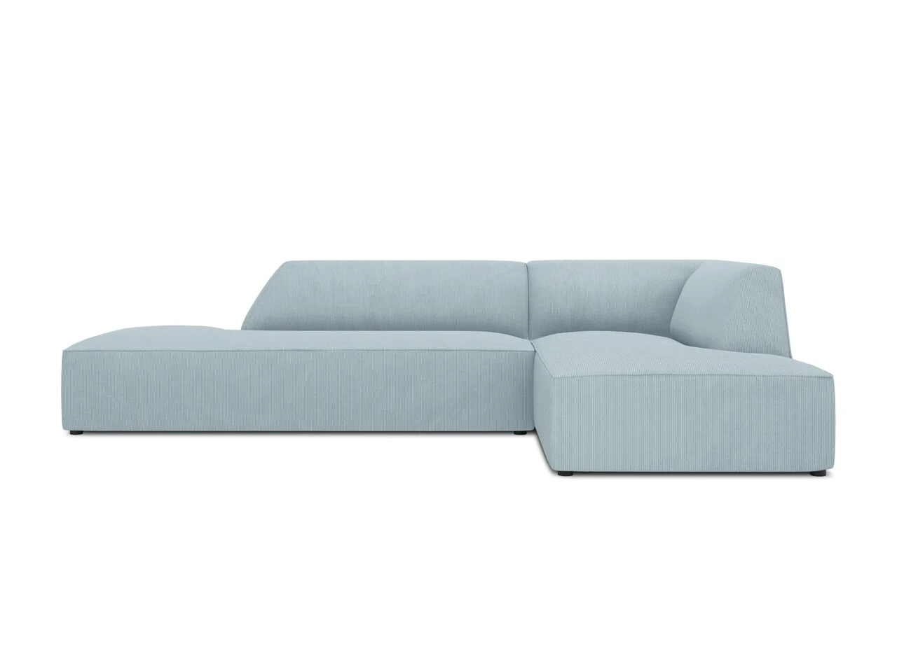 Coltar dreapta 4 locuri, Ruby, Micadoni Home, BL, fara cotiera, 273x180x69 cm, velur, albastru deschis Coltar dreapta 4 locuri, Ruby, Micadoni Home, BL, fara cotiera, 273x180x69 cm, velur, albastru deschis