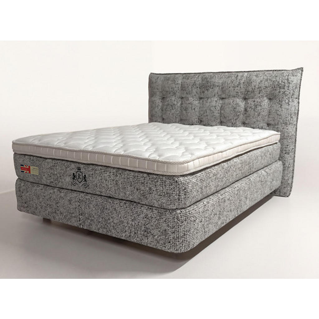 Pat Boxspring, 180/200 cm, gri
