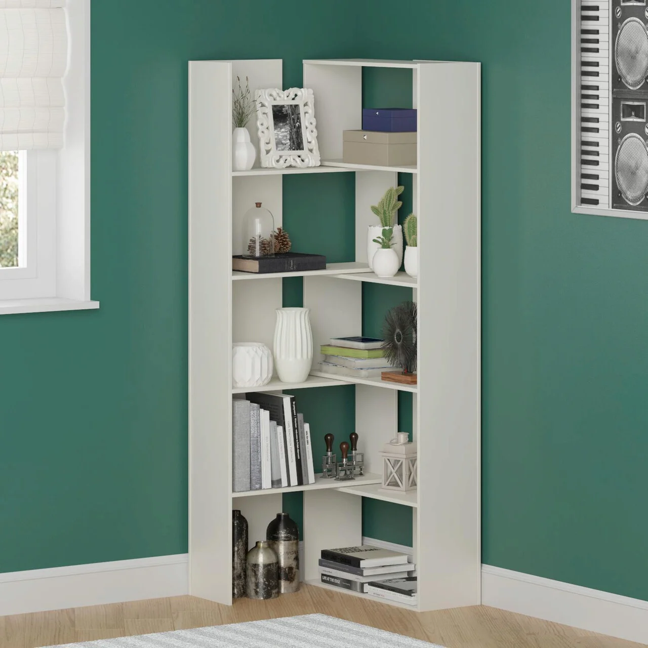 Corp biblioteca, Hanah Home, Save, 140x180x29.5 cm, Alb Corp biblioteca, Hanah Home, Save, 140x180x29.5 cm, Alb