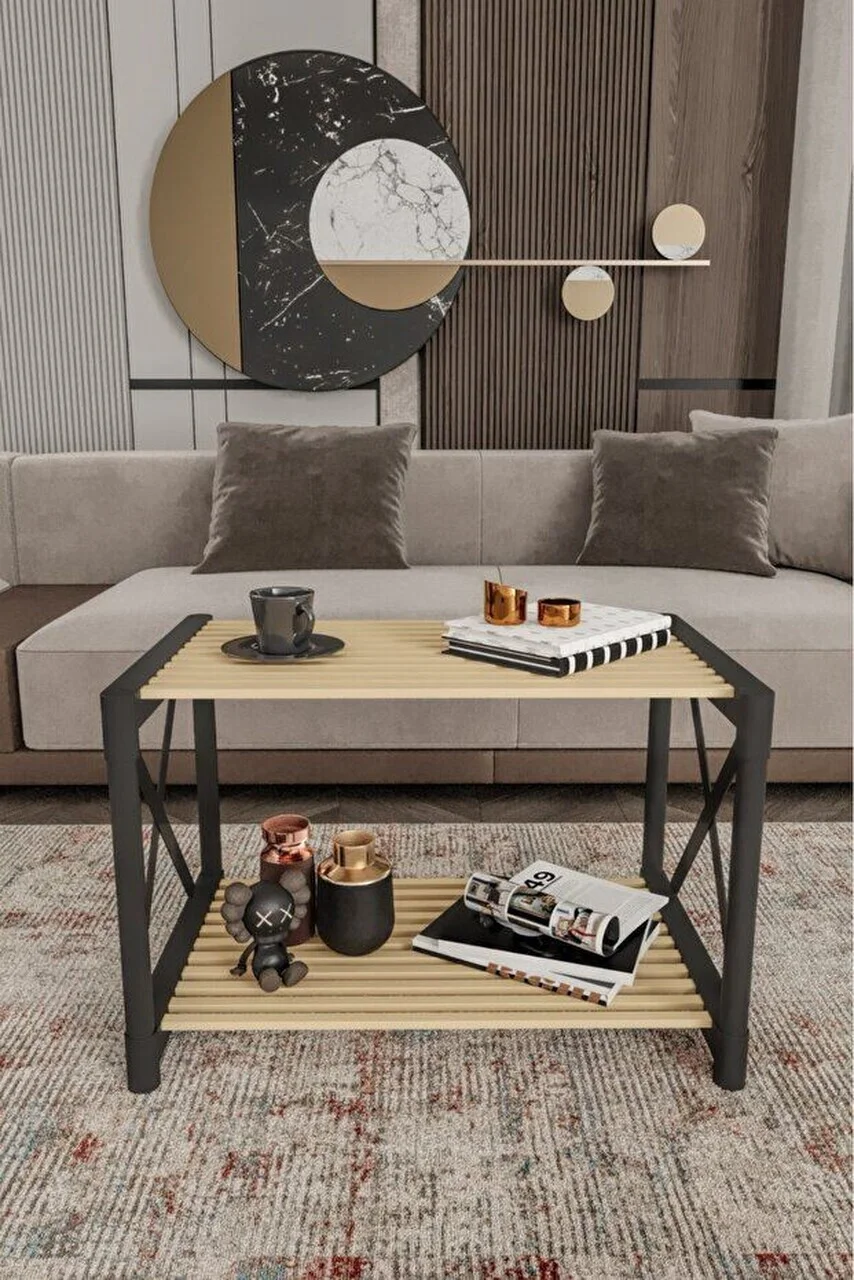 Masuta de cafea, Hanah Home, Pls Room 1, 53x38x33 cm, PLASTIC LEMN, Negru Masuta de cafea, Hanah Home, Pls Room 1, 53x38x33 cm, PLASTIC LEMN, Negru