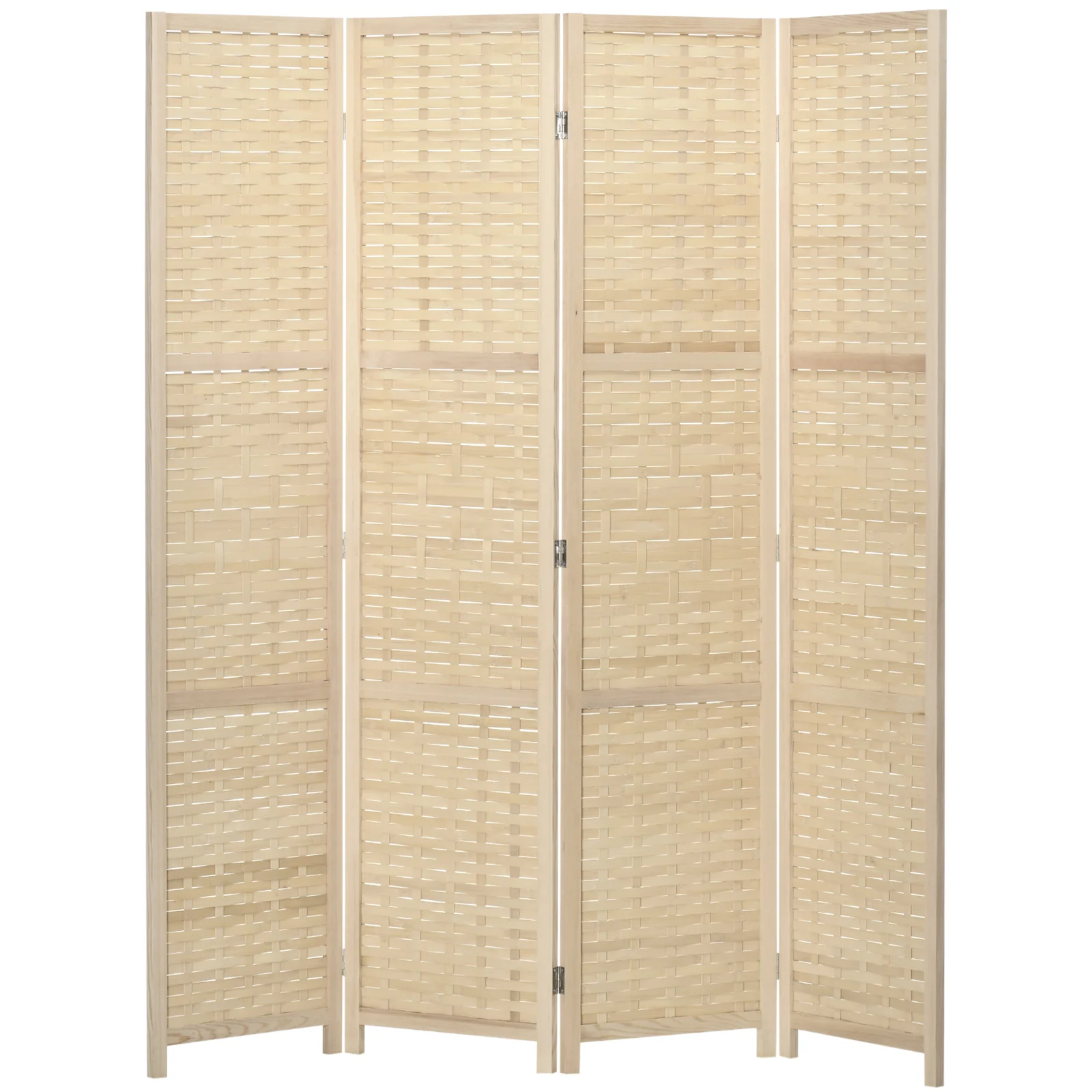 HOMCOM Separator de Cameră din Lemn și Bambus, Paravan Pliabil, Design Modern pentru Acasă și Birou | Aosom Romania HOMCOM Separator de Cameră din Lemn și Bambus, Paravan Pliabil, Design Modern pentru Acasă și Birou | Aosom Romania