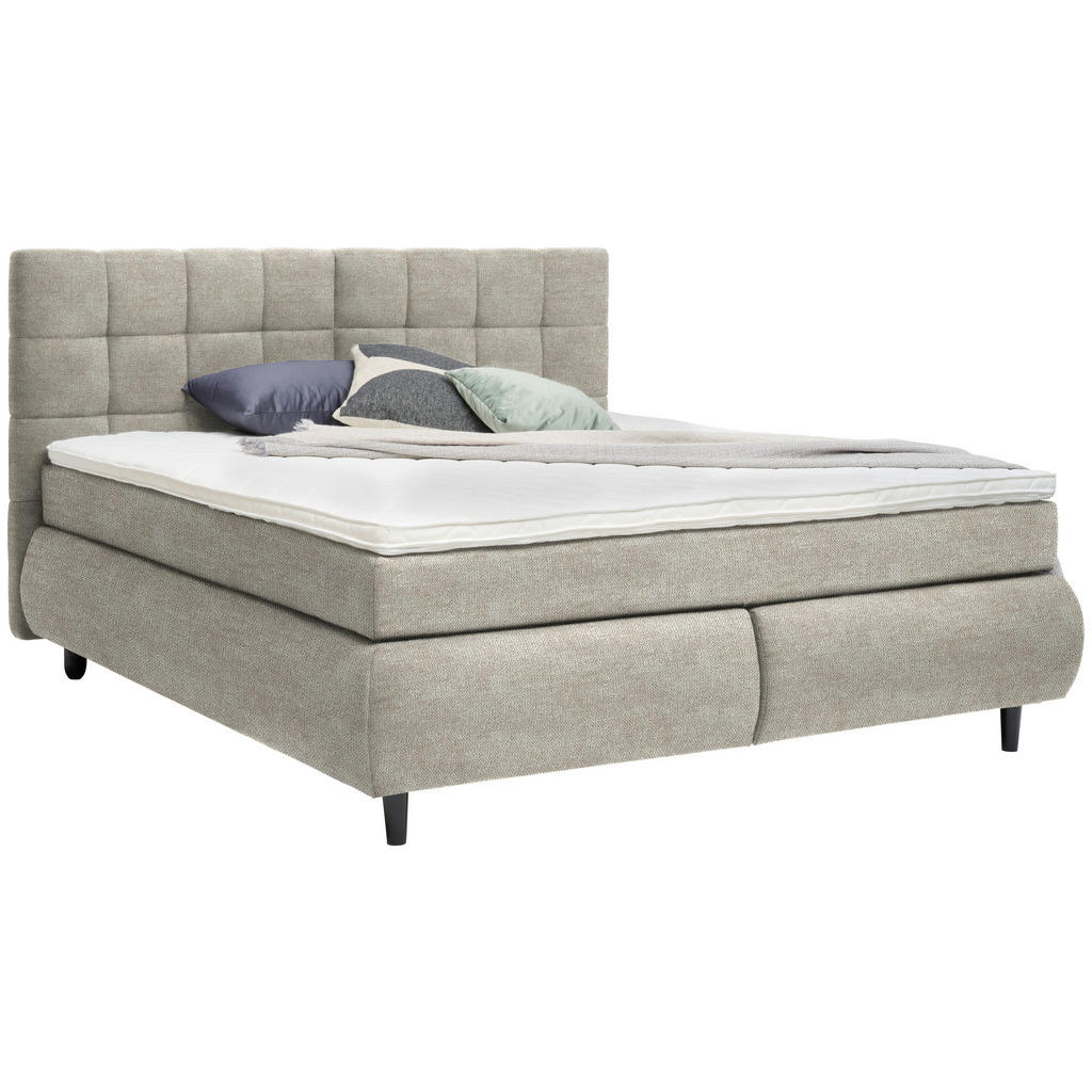 Pat Boxspring, 160/200 cm, nisipiu Pat Boxspring, 160/200 cm, nisipiu