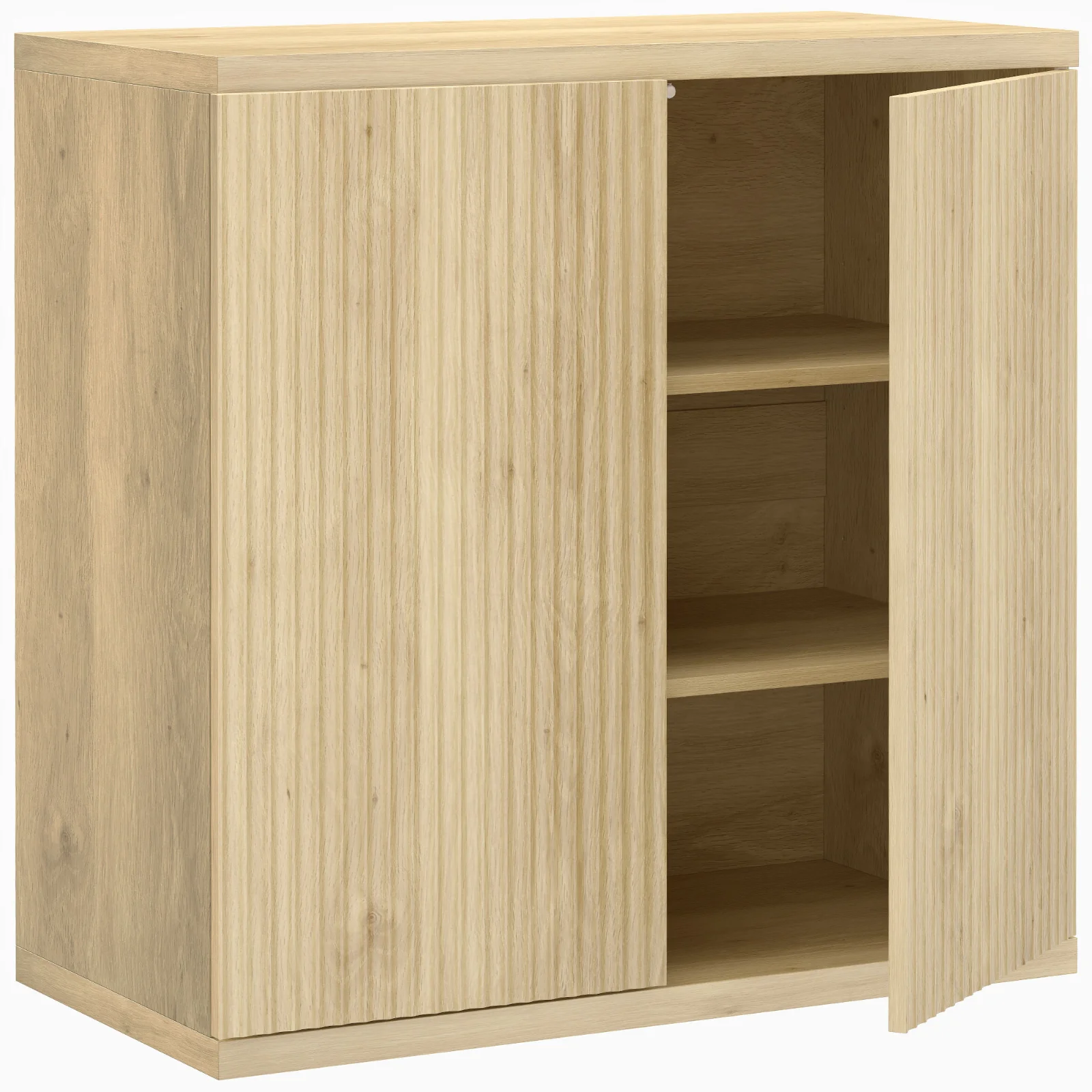 HOMCOM Bufet living, corp de depozitare modern cu uși cu închidere silențioasă și rafturi reglabile, 78 x 39 x 79 cm, stejar | Aosom Romania HOMCOM Bufet living, corp de depozitare modern cu uși cu închidere silențioasă și rafturi reglabile, 78 x 39 x 79 cm, stejar | Aosom Romania