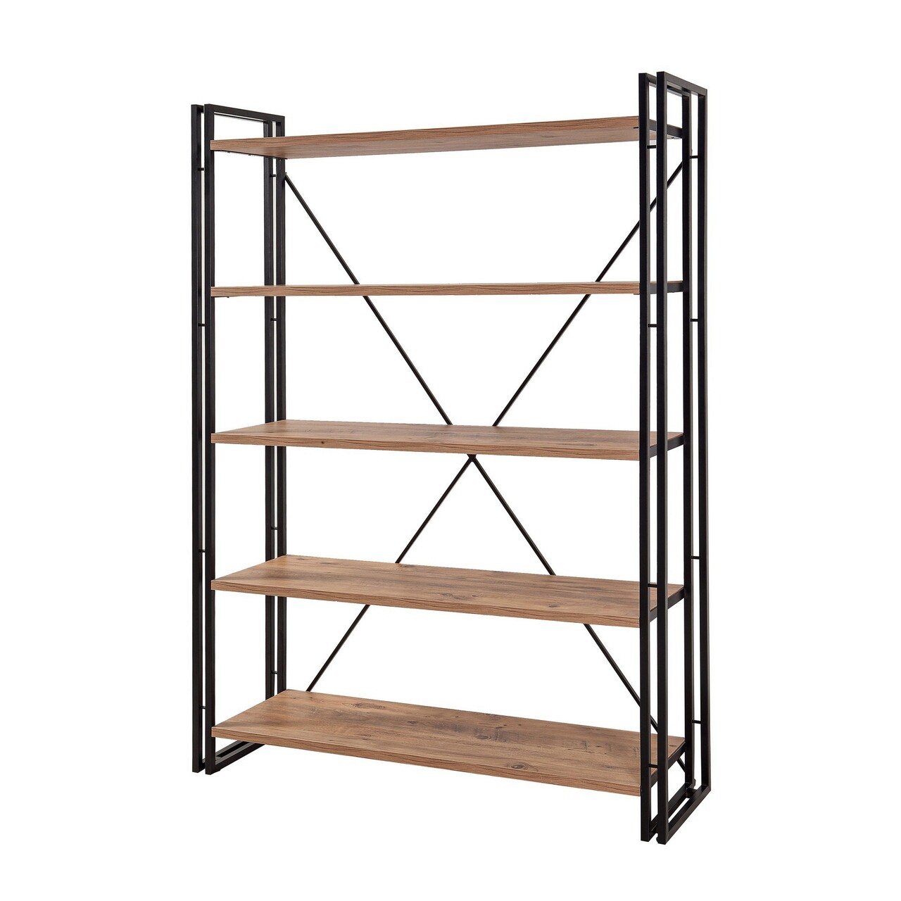 Set de mobilier pentru camera de studiu, Hanah Home, COSMO-TKM.8, Pin Atlantic / Negru