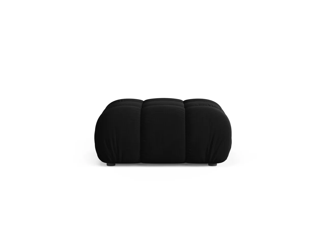 Taburet, Bellis-51, Micadoni Home, 94x94x43 cm, catifea, negru Taburet, Bellis-51, Micadoni Home, 94x94x43 cm, catifea, negru