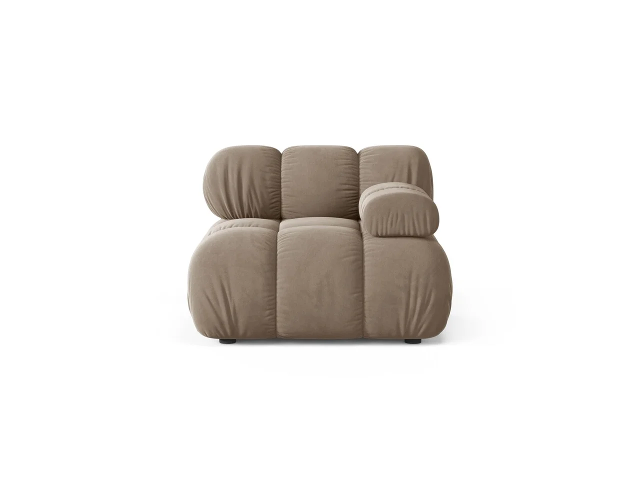 Modul dreapta pentru canapea, 1 loc, Bellis-51, Micadoni Home, 94x94x70 cm, catifea, cappuccino Modul dreapta pentru canapea, 1 loc, Bellis-51, Micadoni Home, 94x94x70 cm, catifea, cappuccino