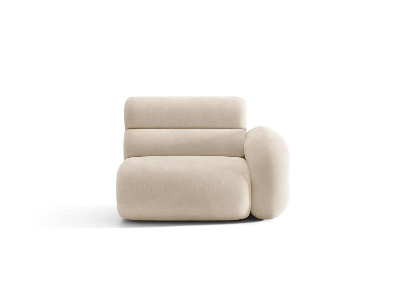 Modul canapea dreapta 1 loc, Neo, Micadoni Home, 110x100x83 cm, tesatura Chenille, bej deschis Modul canapea dreapta 1 loc, Neo, Micadoni Home, 110x100x83 cm, tesatura Chenille, bej deschis