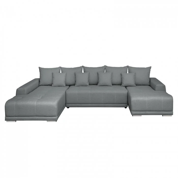 Coltar extensibil MARIBO U, cu arcuri si lada depozitare, colt stanga, gri deschis, 350x203x90 cm Coltar extensibil MARIBO U, cu arcuri si lada depozitare, colt stanga, gri deschis, 350x203x90 cm