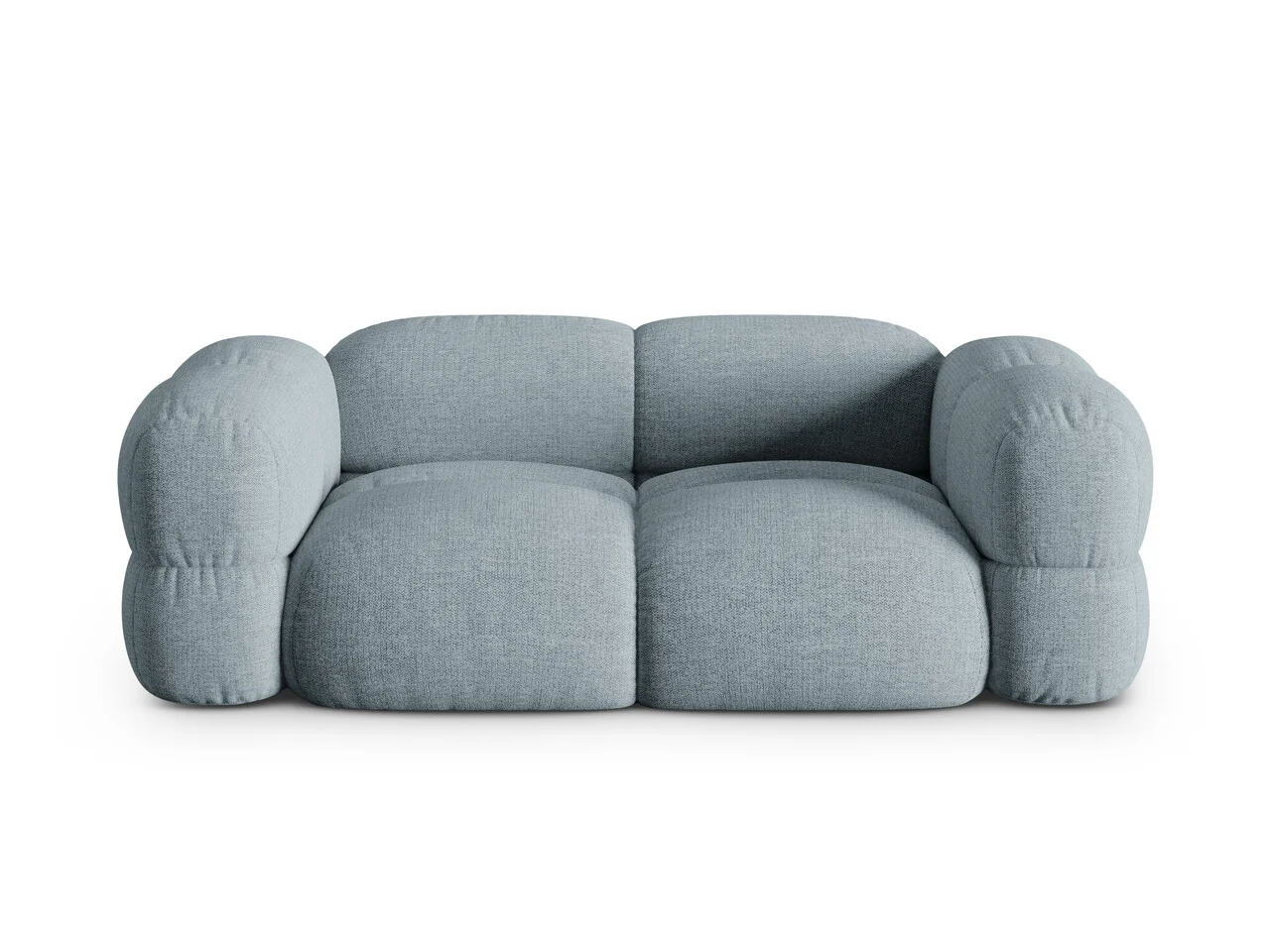 Canapea 3 locuri, Loretto, Cosmopolitan Design, 210x100x68 cm, tesatura structurata, albastru pastel Canapea 3 locuri, Loretto, Cosmopolitan Design, 210x100x68 cm, tesatura structurata, albastru pastel