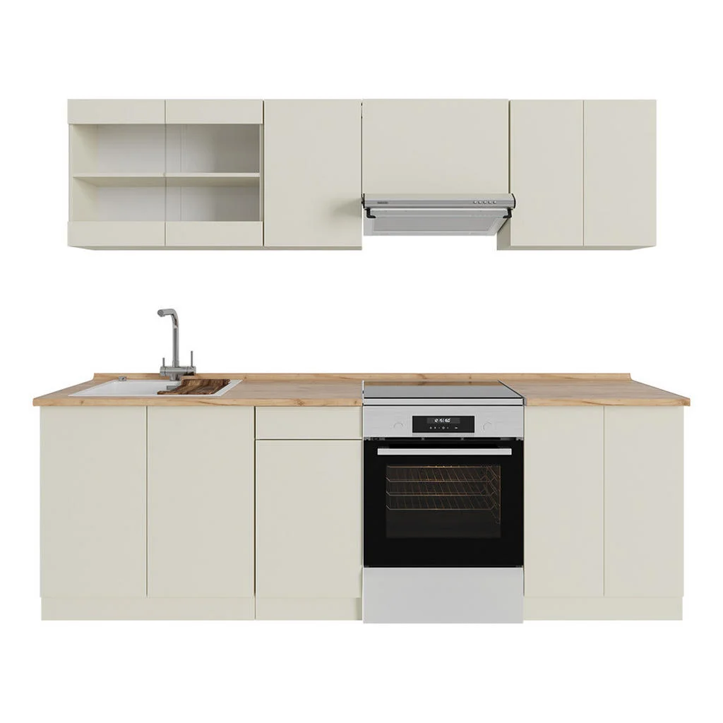 BUCĂTĂRIE R-Line Bej 240 cm , AP Antracit BUCĂTĂRIE R-Line Bej 240 cm , AP Antracit