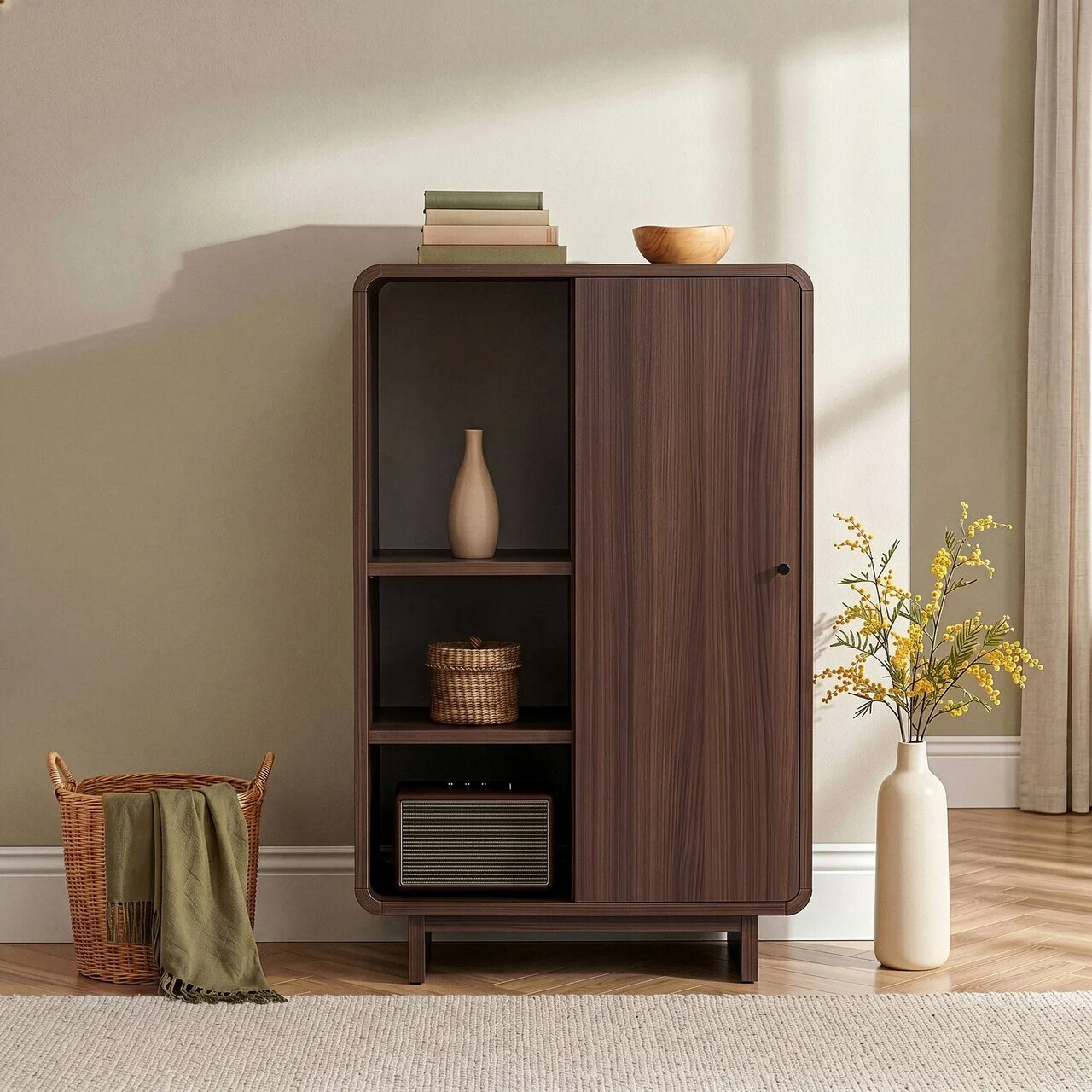 Dulap multifunctional, Hanah Home, Torina, 70x110x34 cm, PAL, Nuc Milano Dulap multifunctional, Hanah Home, Torina, 70x110x34 cm, PAL, Nuc Milano