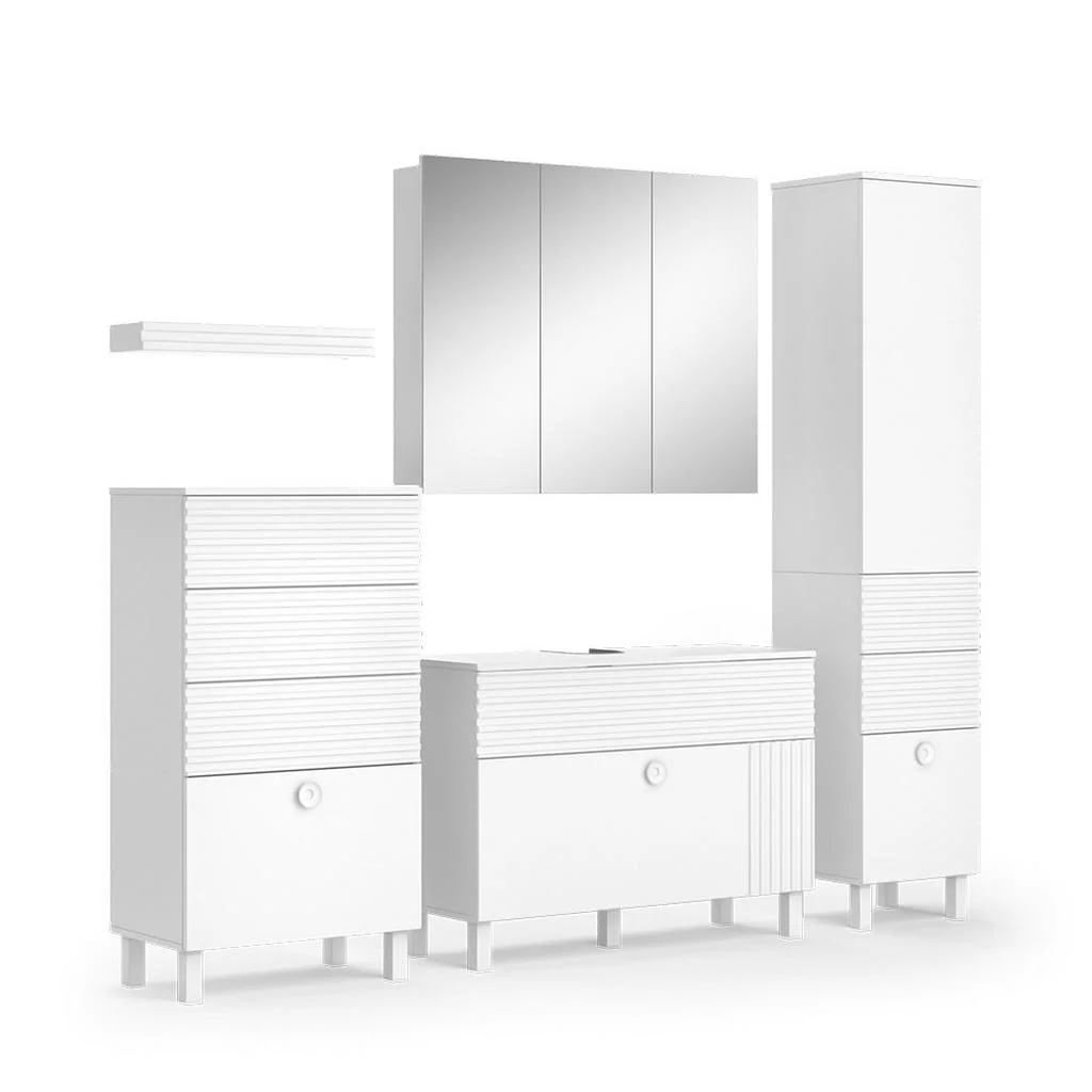 SET MOBILIER BAIE Sola, Alb, 5 piese SET MOBILIER BAIE Sola, Alb, 5 piese
