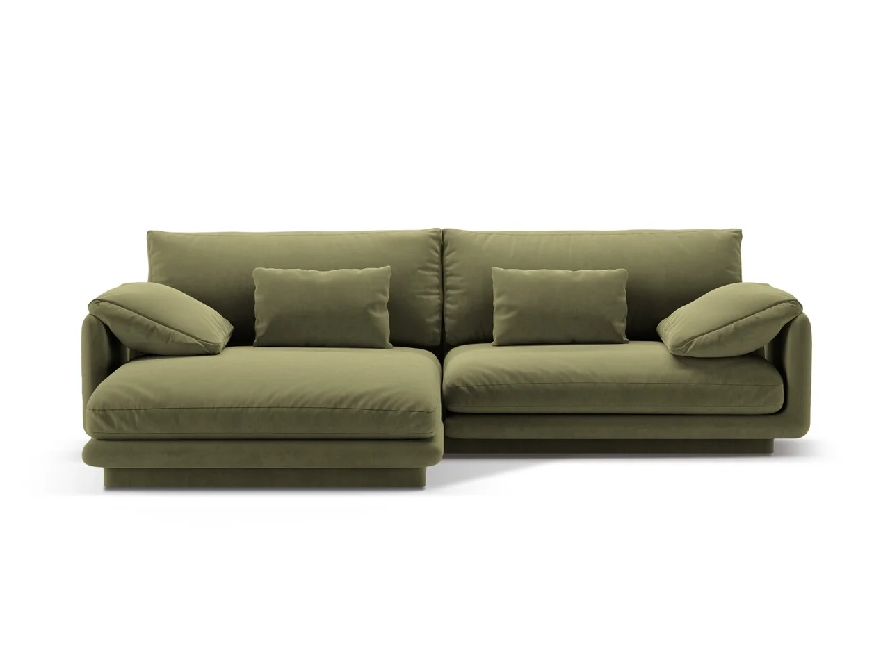 Coltar stanga 4 locuri, Torino-184, Micadoni Home, 250x170x83 cm, catifea, verde deschis Coltar stanga 4 locuri, Torino-184, Micadoni Home, 250x170x83 cm, catifea, verde deschis