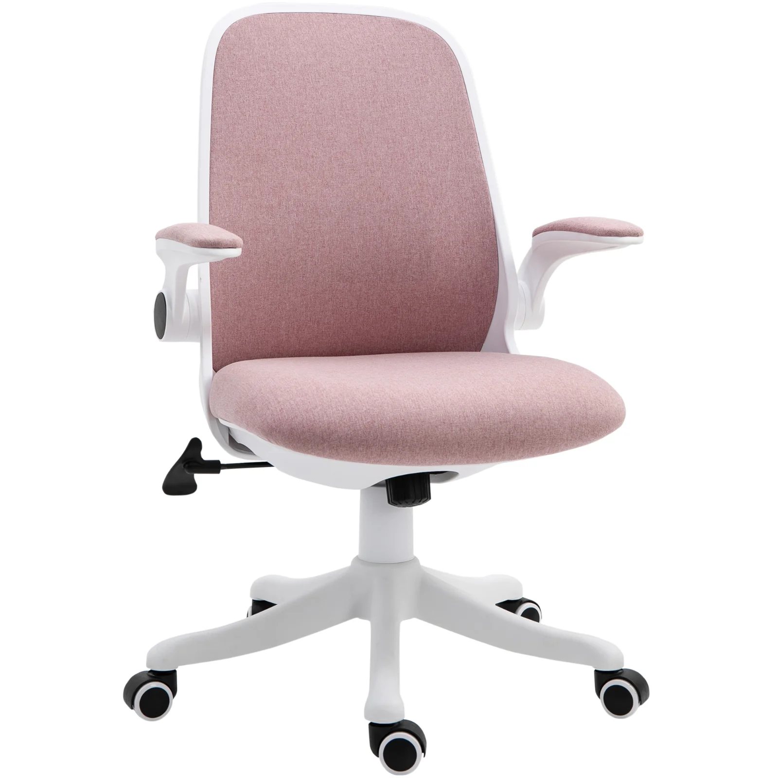 Vinsetto Scaun de Birou Balansoar cu Înălțime Reglabilă din Țesătură Efect Catifea, 62,5x60x94-104 cm, Roz | Aosom Romania Vinsetto Scaun de Birou Balansoar cu Înălțime Reglabilă din Țesătură Efect Catifea, 62,5x60x94-104 cm, Roz | Aosom Romania
