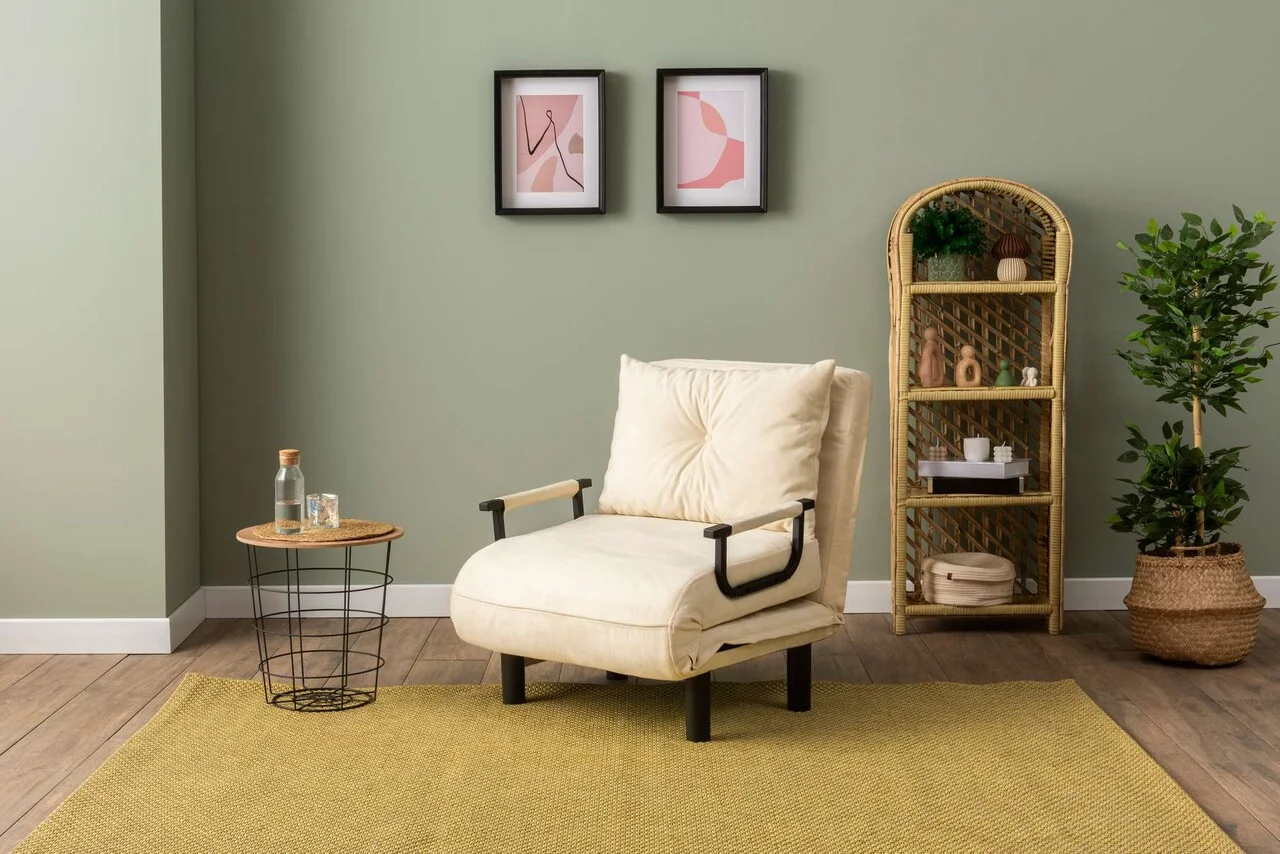 Fotoliu extensibil, Atelier del Sofa, 859FTN2345, Crem Fotoliu extensibil, Atelier del Sofa, 859FTN2345, Crem