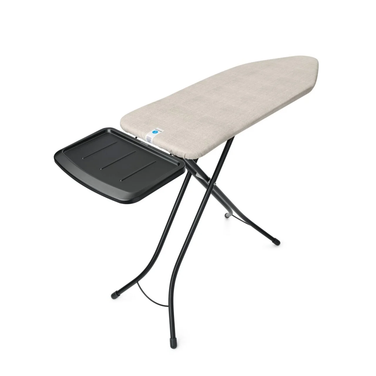 Masa de calcat, Brabantia C, Denim Grey, 124x45 cm, 7 pozitii de reglare, cu suport statie de calcat, otel/bumbac, gri denim Masa de calcat, Brabantia C, Denim Grey, 124x45 cm, 7 pozitii de reglare, cu suport statie de calcat, otel/bumbac, gri denim