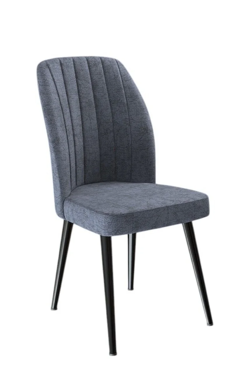 Set scaune 4 piese, Hanah Home, Platinum, Afumat / Negru Set scaune 4 piese, Hanah Home, Platinum, Afumat / Negru