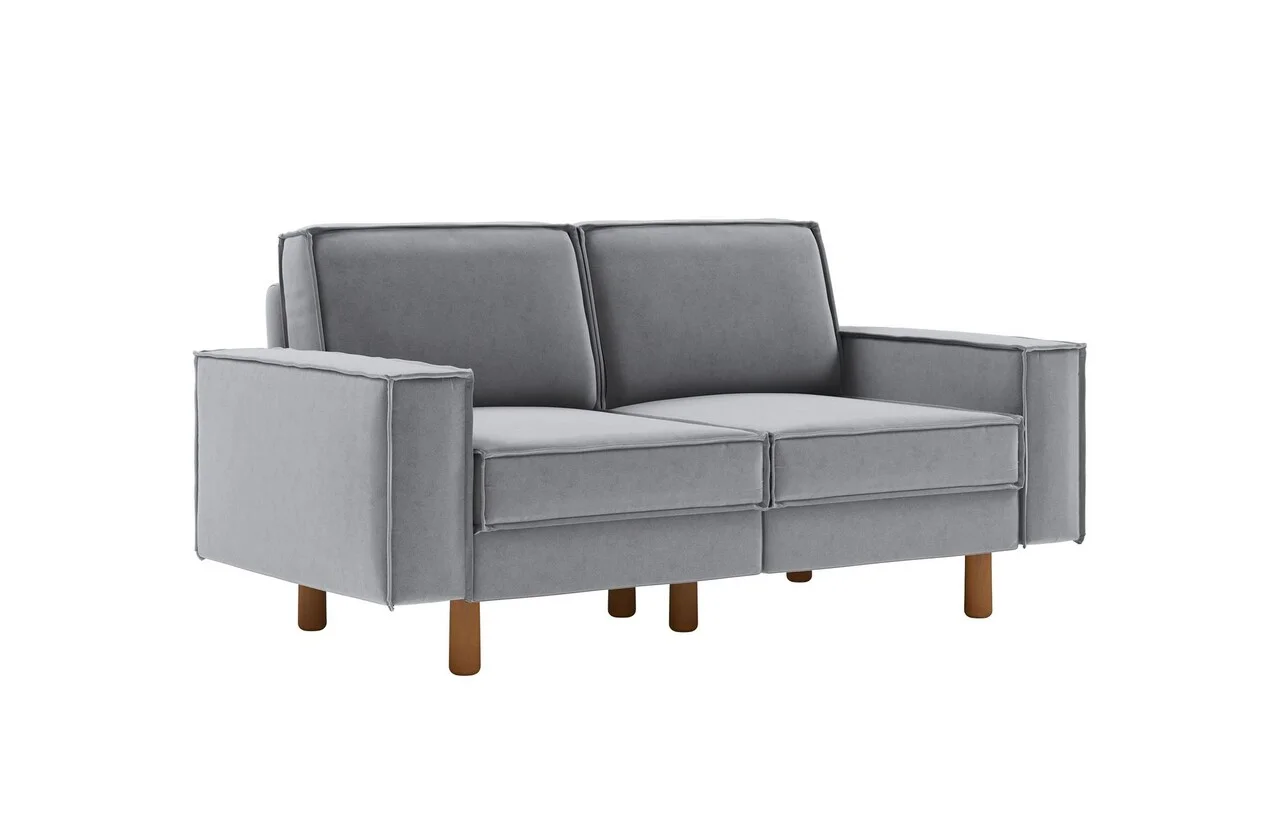 Canapea 2 locuri, Atelier del Sofa, 918CMF1221, Otel, Gri ceață / Nuc Canapea 2 locuri, Atelier del Sofa, 918CMF1221, Otel, Gri ceață / Nuc